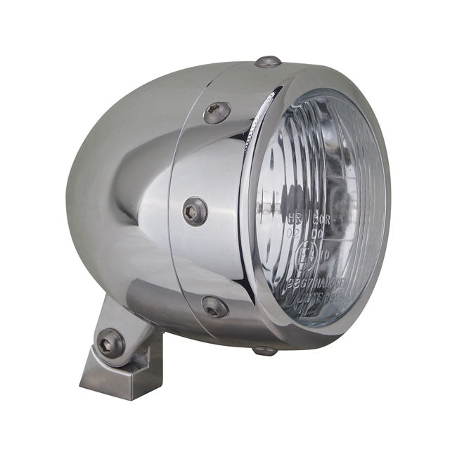 Retro 4-1/2" headlamp, alu polished