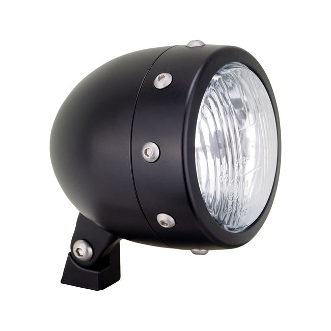 Retro 4-1/2" headlamp, alu black