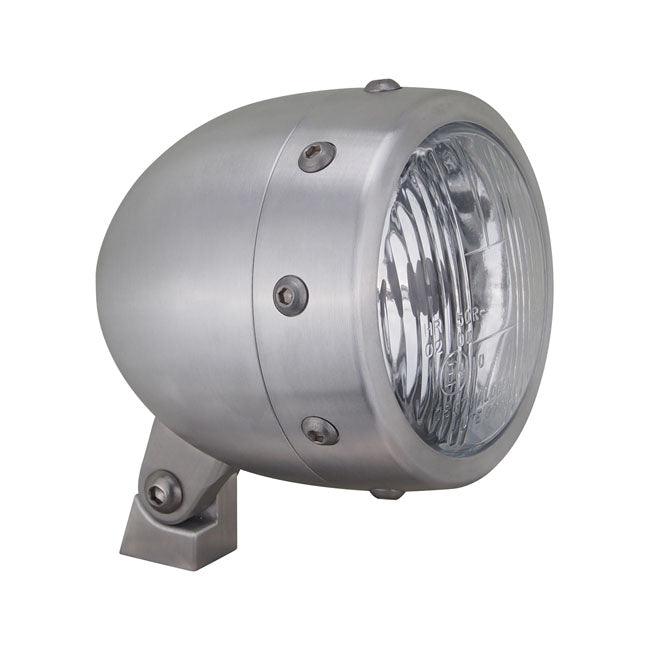 Retro 4-1/2" headlamp, alu matte