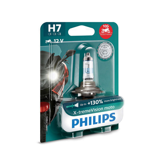 Philips X-TremeVision+ Moto Headlamp Bulb H7