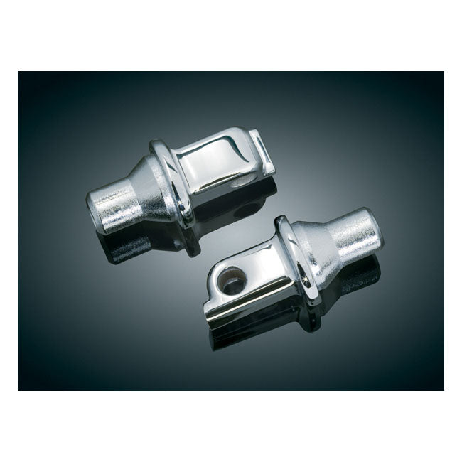 Kuryakyn Tapered Peg Adapters Rear Chrome – Rear OEM Peg Mounts: 2014–2020 Indian…