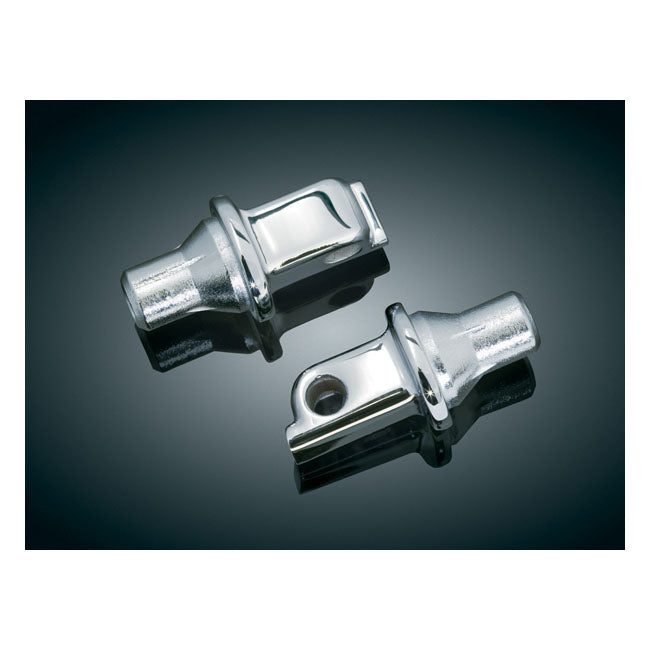 Kuryakyn Tapered Peg Adapters Rear Chrome – Rear OEM Peg Mounts: 2014–2020 Indian…