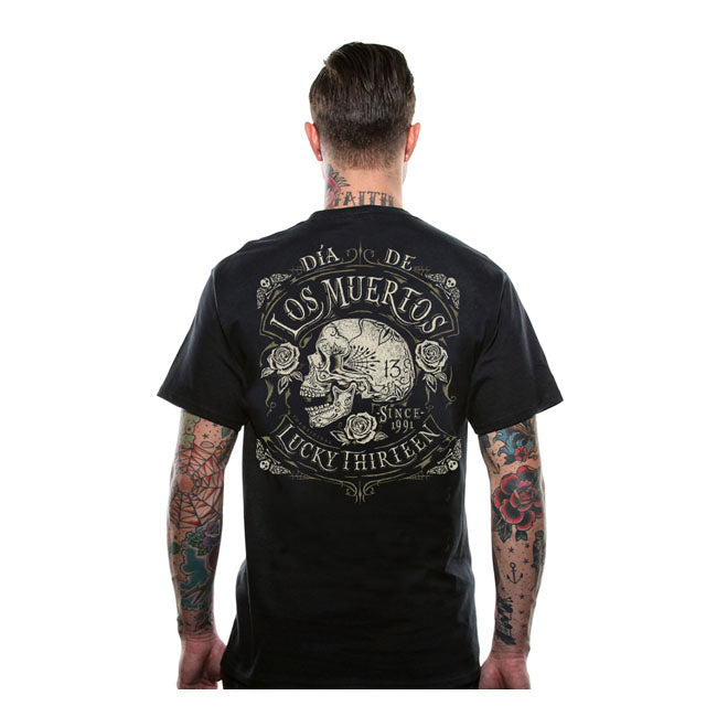 Lucky 13 Dead Skull T-Shirt Black – S