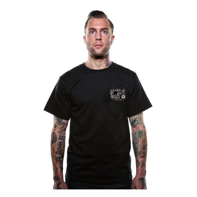 Lucky 13 Knuckles T-Shirt Black – S