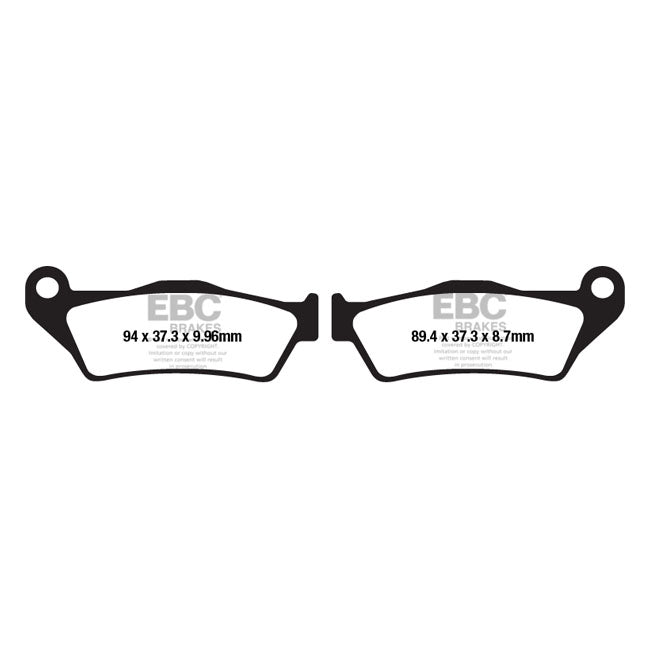 EBC Double-H Sintered Brake Pads – Rear: BMW : 05 K1200 R K27/0378 (Nov.…