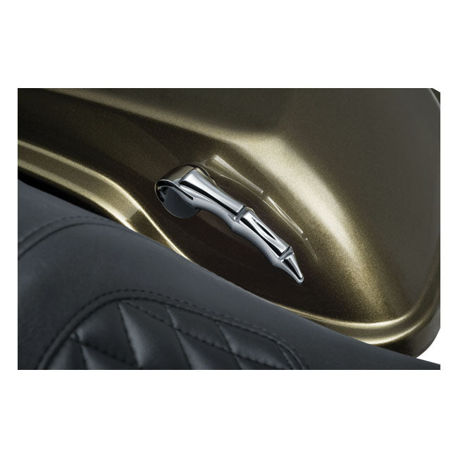 Kuryakyn Saddlebag Latch Handles In Chrome For Harley-Davidson 2014-2023 Touring Motorcycles