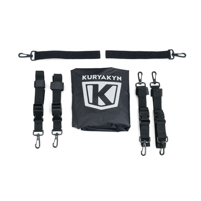 Kuryakyn Momentum Outrider Throw-over Saddlebags. Black – Universal