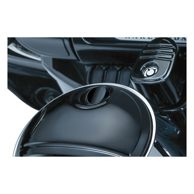 Kuryakyn Push Button Fuel Door Latch – 2008–2025 Touring; 2009–2026 Trikes.…