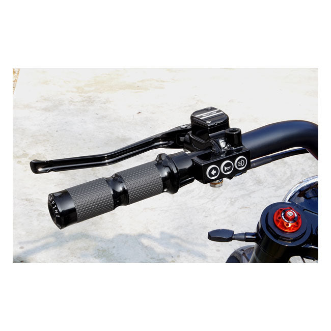 Rebuffini Rr90 Radial Handlebar Control Kit Black for 11-17 Softail, 12-17 Dyna. (With Key-Type Ignition Switch)