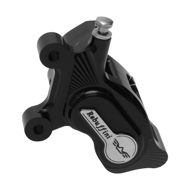 Rebuffini Kerio 4-P Brake Caliper Axial Front Left for 84-99 FLST; 97-99 FXST (Excl. FXSTS); 84-99 FXR, FXD, FXDWG (Excl. FX With Wire Wheels); 84-99 XL (Excl. Wire Wheels); 84-99 Flt, FLH Models