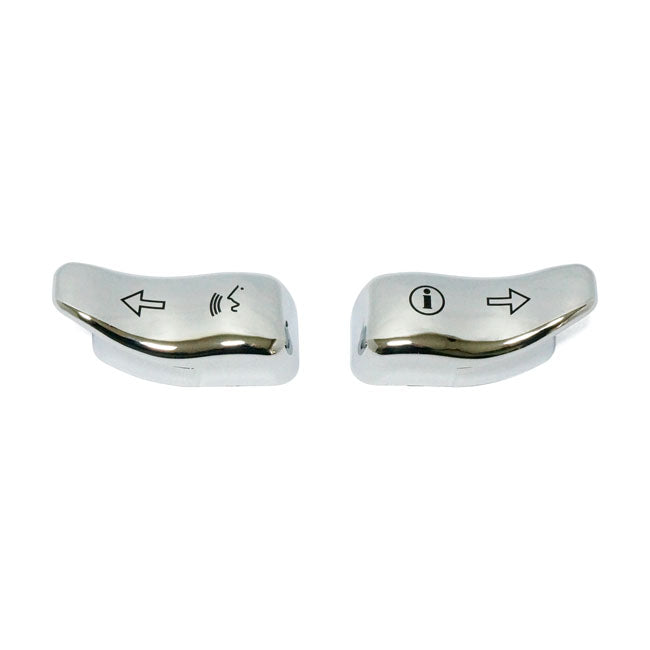 MCS Turn Signal Switch Extender Cap Set. Chrome – 2014–2025 Touring; 2014–2025 Flhtcutg…