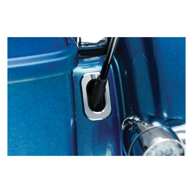 Kuryakyn Antenna Hole Accent In Chrome For Harley-Davidson 2006-2023 Street Glide & 2010-2023 Road Glide (Except CVO Models)