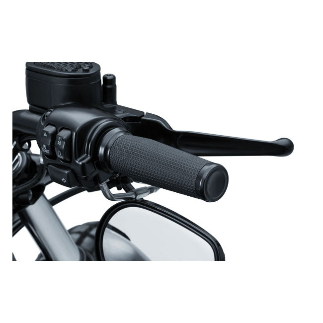 Kuryakyn Thresher Grips. Satin Black – 1996–2022 H-D with Dual Throttle Cables