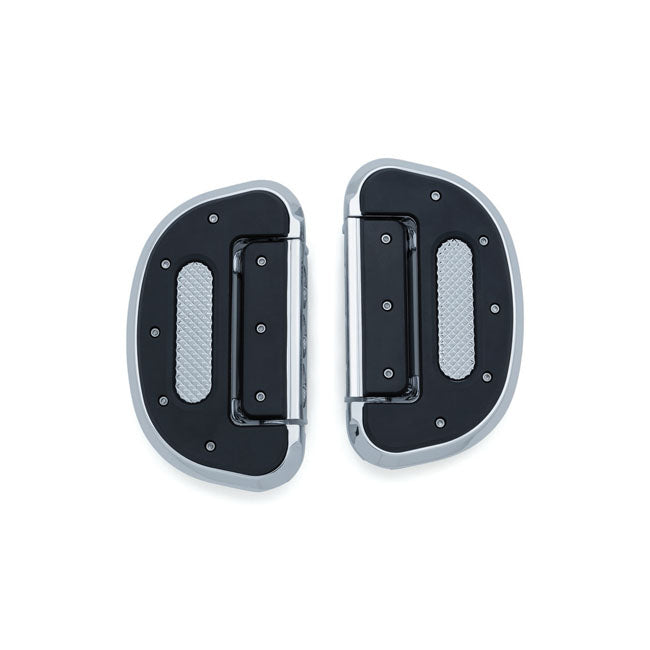 Kuryakyn Heavy Industry Folding Floorboards – All H-D with Correct Adapter