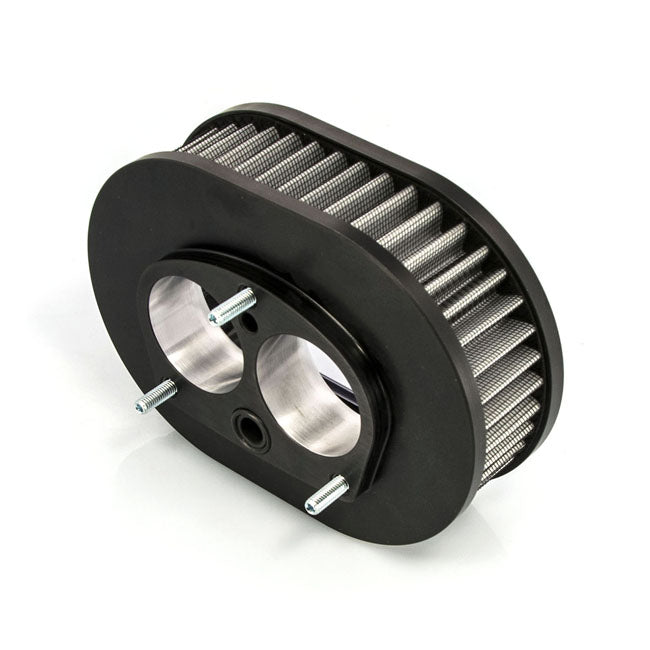 Street Rod Hi Flow Air Cleaner Kit. Black Part 568403