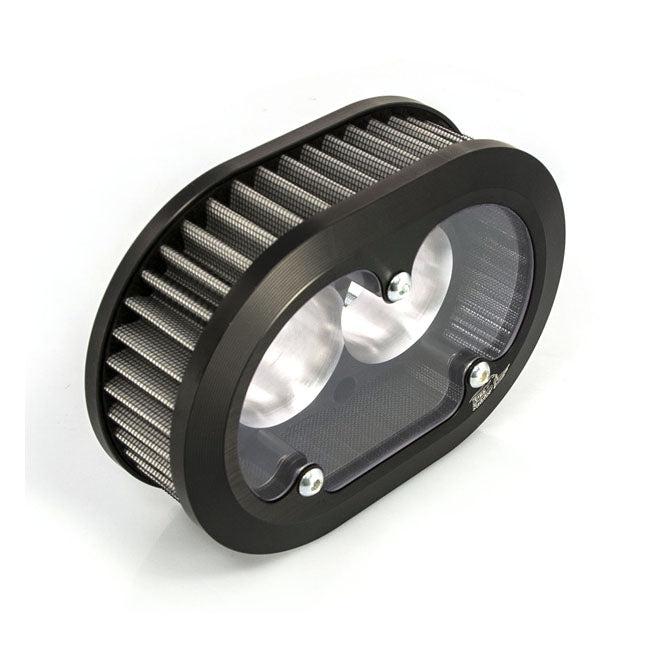 Street Rod Hi Flow Air Cleaner Kit. Black Part 568403