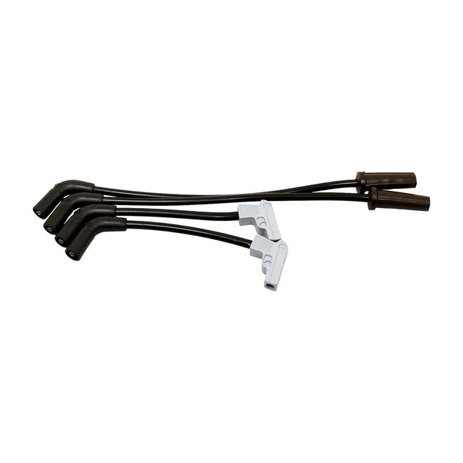 Taylor 9 mm Fire Power Spark Plug Wire Set. Black/Silver – 2018–2026 Softail