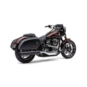 Cobra 909 Twins 4" Slip-on Mufflers. Black – 2018–2023 Softail FLSB Sport Glide