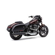 Cobra Dual Cut 4" Slip-on Muffler. Black – 2018–2021 Softail FLSB Sport Glide