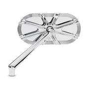 Arlen Ness 10-Gauge Caged Mirror Left Hand Chrome – Incl Hardware for Harley; Indian; Metric…