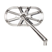 Arlen Ness 10-Gauge Caged Mirror Right Hand Chrome – Incl Hardware for Harley; Indian; Metric…
