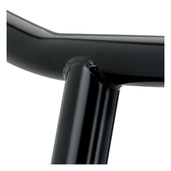 Biltwell Tyson XL handlebar 10" black 08-23 H-D e-throttle with 3-1/2" mount bolt spacing