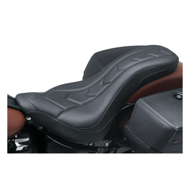 Mustang DayTripper 2-Up One-piece Seat – Softail: 2018–2025 Heritage FLHCS…