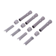 Dippert Shovel Aluminum Pushrod Cover Set. Silver – 1966–1984 Shovelhead