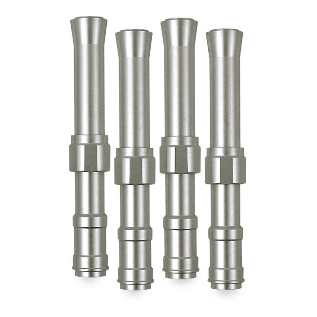 Dippert Evo B.T. Aluminum Pushrod Cover Set. Silver – 1984–1999 Evo Big Twin