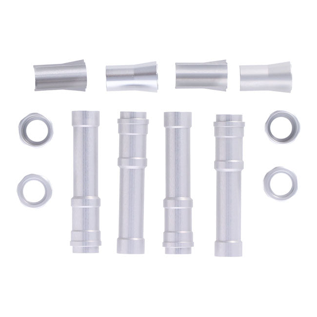 Dippert Twin Cam Aluminum Pushrod Cover Set. Silver – 1999–2017 Twin Cam