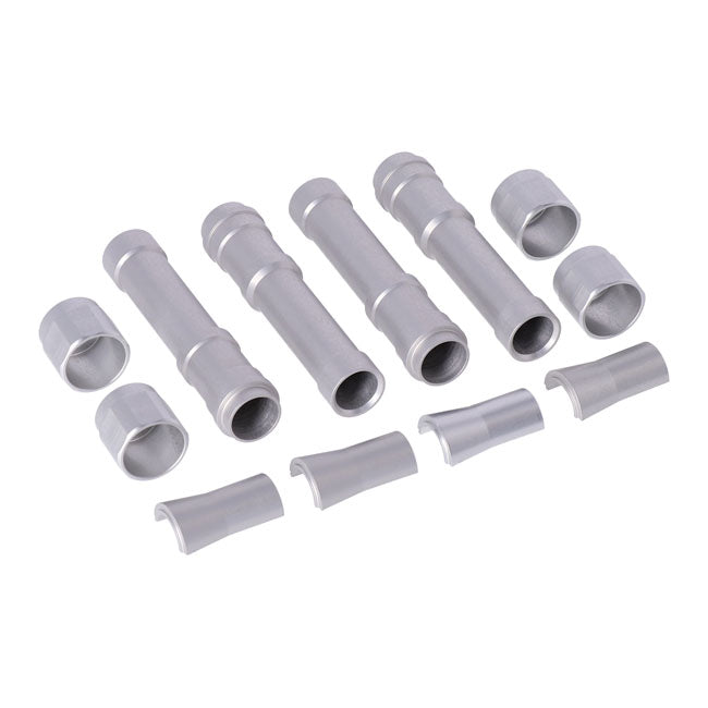 Dippert Twin Cam Aluminum Pushrod Cover Set. Silver – 1999–2017 Twin Cam