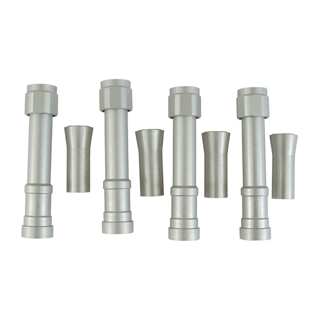 Dippert Panhead Aluminum Pushrod Cover Set. Silver – 1948–1965 PANHEAD
