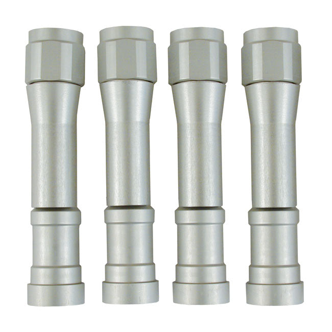 Dippert Panhead Aluminum Pushrod Cover Set. Silver – 1948–1965 PANHEAD