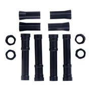 Dippert Panhead Aluminum Pushrod Cover Set. Black – 1948–1965 PANHEAD