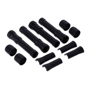 Dippert Panhead Aluminum Pushrod Cover Set. Black – 1948–1965 PANHEAD