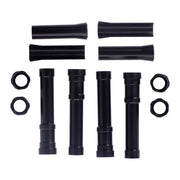 Dippert Shovel Aluminum Pushrod Cover Set. Blsck – 1966–1984 Shovelhead