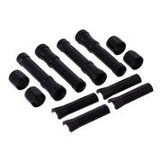 Dippert Shovel Aluminum Pushrod Cover Set. Blsck – 1966–1984 Shovelhead