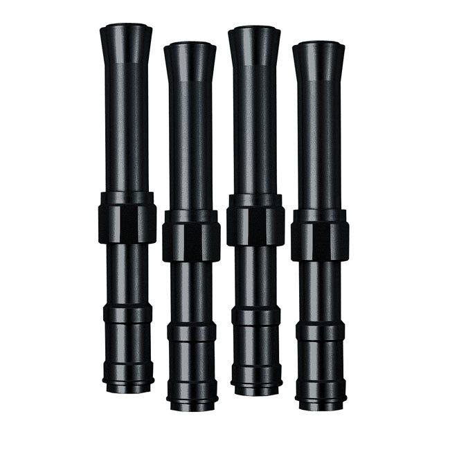 Dippert Evo B.T. Aluminum Pushrod Cover Set. Black – 1984–1999 Evo Big Twin