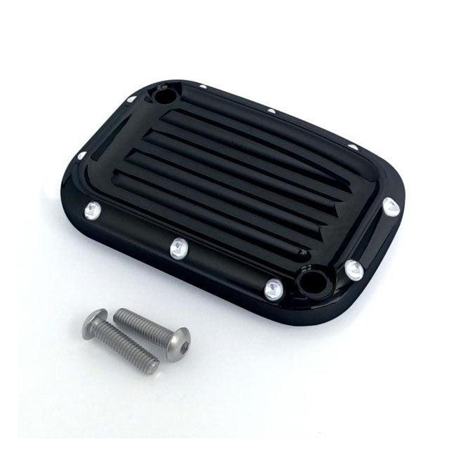 Covington's Clutch Master Cylinder Cover Dimpled Black for 17-20 Screaming Eagle Models And Touring Models With Hydraulic Clutch