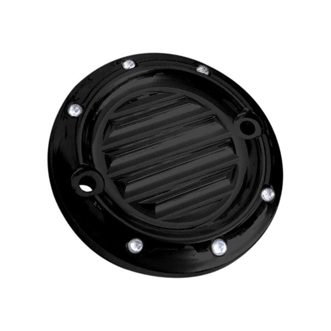 Covington's, Point Cover. Dimpled, Black for 18-20 Softail; 17-20 Touring