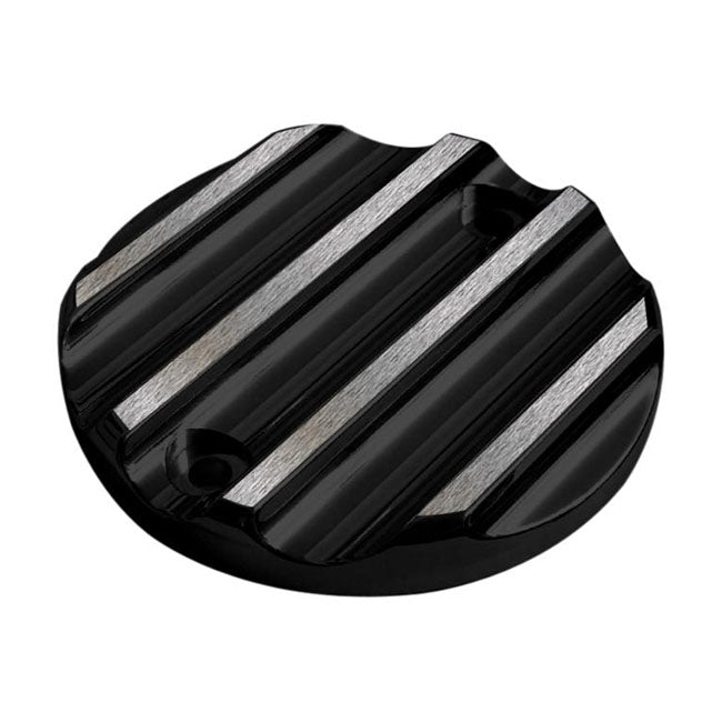 Covington's, Point Cover. Finned, Black Cc for 18-20 Softail; 17-20 Touring