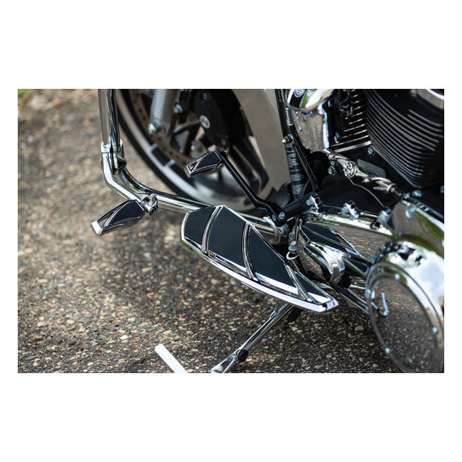Kuryakyn Phantom Footpegs without Adapters Chrome – Model Specific Splined Footpeg Adapters…