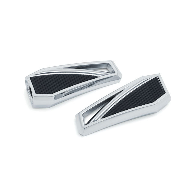 Kuryakyn Phantom Footpegs without Adapters Chrome – Model Specific Splined Footpeg Adapters…