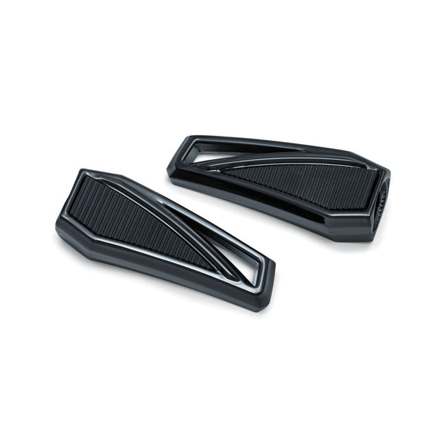 Kuryakyn Phantom Footpegs without Adapters Gloss Black – Model Specific Splined Footpeg Adapters…