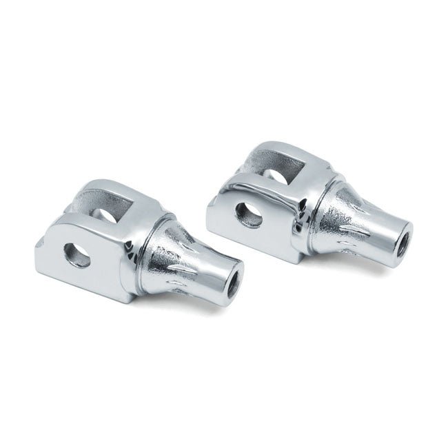 Kuryakyn Tapered Front Footpeg Adapter. Chrome – 2018–2024 Softail with Rider Pegs…