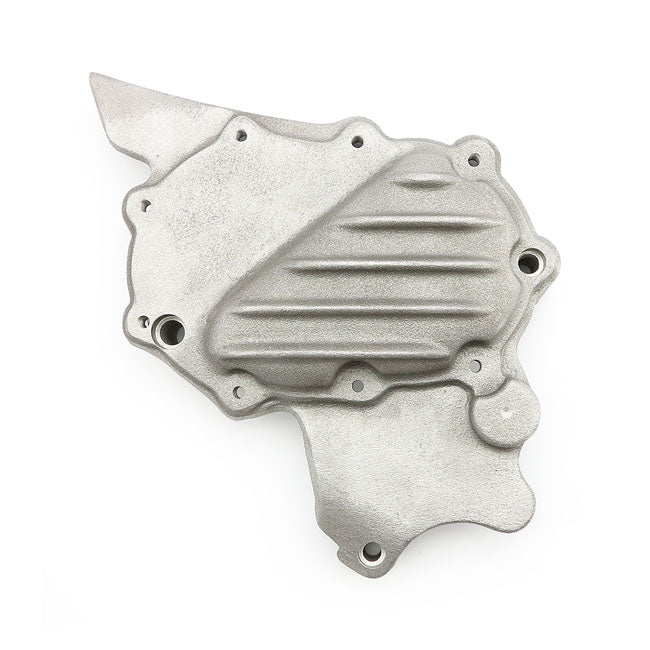EMD Ribbed Sprocket Cover XL. Raw Finish – 2004–2022 XL Sportster