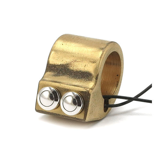 Wannabe choppers WannaButton 1". Brass