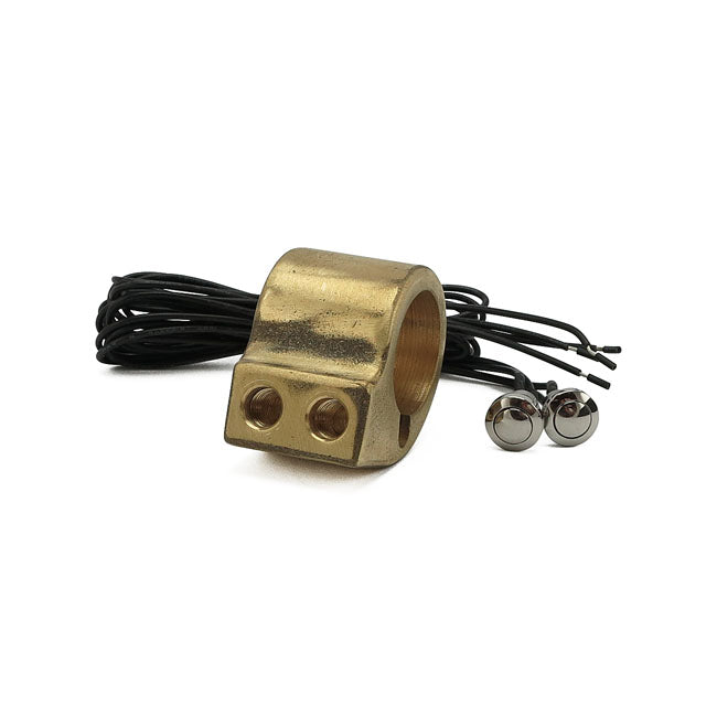 Wannabe choppers WannaButton 1". Brass