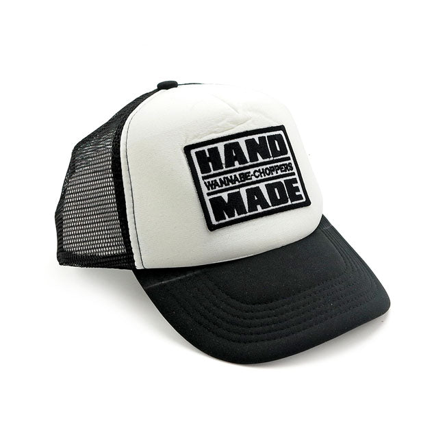 Wannabe Choppers Trucker Cap White/Black – One Size Fits Most