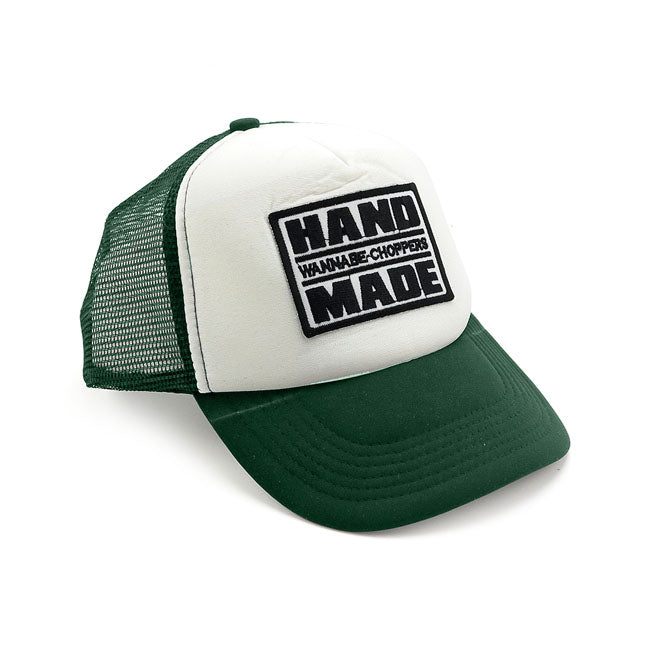Wannabe Choppers Trucker Cap White/Dark Green – One Size Fits Most
